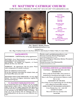 ST. MATTHEW CATHOLIC CHURCH