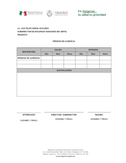 Formato Permiso de Ausencia