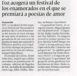 Foz acoger&aacute; un festival de los enamorados en el que se premiar&aacute; a