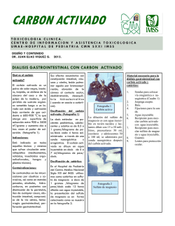 carbon activado - Edumed IMSS - Instituto Mexicano del Seguro Social