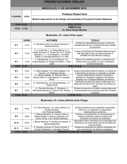 PRESENTACIONES ORALES