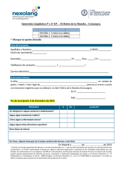 Inmersi&oacute;n Ling&uuml;&iacute;stica 5&ordm; y 6&ordm; EP &ndash; El Retiro de la Mancha