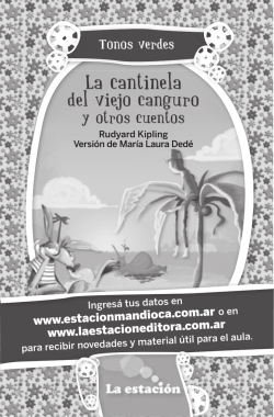 Ficha "La cantinela del viejo canguro y otros cuentos"