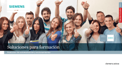 Soluciones para formaci&oacute;n