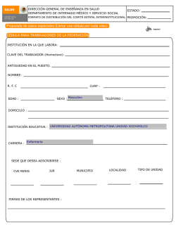 Propuesta de casos especiales (Llenar una c&eacute;dula por cada caso