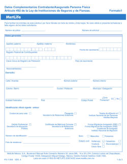 Formato de Datos Complementarios