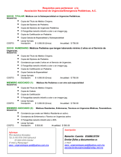 Para ser socio - Asociaci&oacute;n Queretana de Pediatr&iacute;a AC