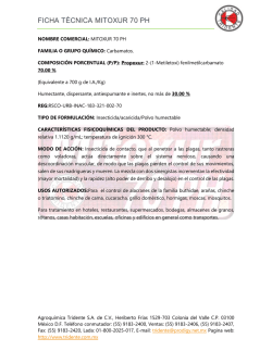FICHA T&Eacute;CNICA MITOXUR 70 PH