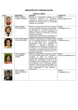 Nucleo Acad&eacute;mico - uadcs - Universidad Aut&oacute;noma de Tamaulipas