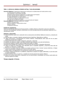 secuencia 3 EXCPLICA EL MODELO ATOMICO ACTUAL
