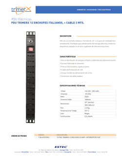 PDU El&eacute;ctricas