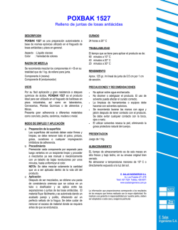 POX BOND 1527 - Esalasingenieros