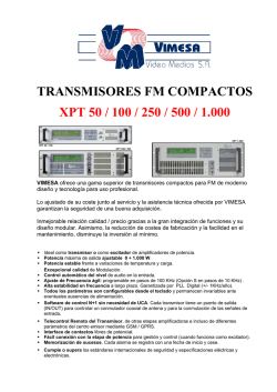 cat&aacute;logo transmisores compactos