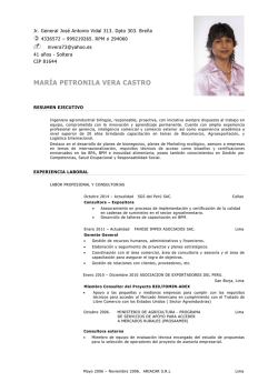 MAR&Iacute;A PETRONILA VERA CASTRO