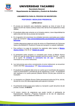 UNIVERSIDAD YACAMB&Uacute;