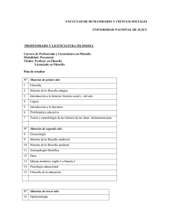 FACULTAD DE HUMANIDADES Y CIENCIAS SOCIALES