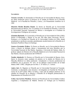 Los autores Victoria Arroche. Es doctoranda en Filosof&iacute;a por la