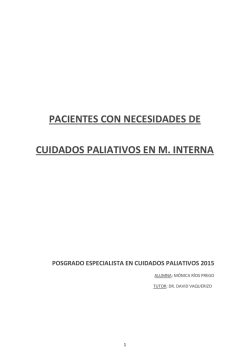 PACIENTES CON NECESIDADES DE CUIDADOS PALIATIVOS EN