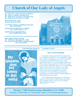 November 22, 2015 - Our Lady of Angels Roman Catholic Church