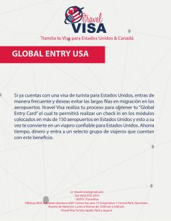 Servicios GLOBAL ENTRY USA