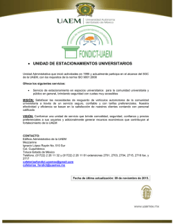 unidad de estacionamientos universitarios