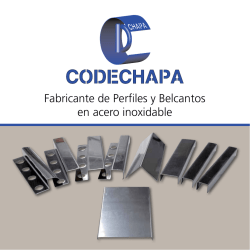 Fabricante de Perfiles y Belcantos en acero inoxidable