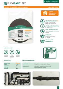 aislante t&eacute;rmico y ac&uacute;stico tuber&iacute;as