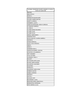 Inscriptos: Estudiantes de grado, posgrado, no socios y