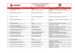 PADR&Oacute;N DE CONTRATISTAS DE OBRA P&Uacute;BLICA