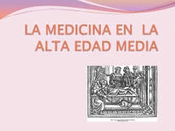 LA MEDICINA EN LA EDAD MEDIA