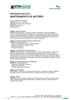 Mantenimiento de Motores