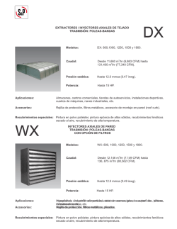 EXTRACTORES / INYECTORES AXIALES DE