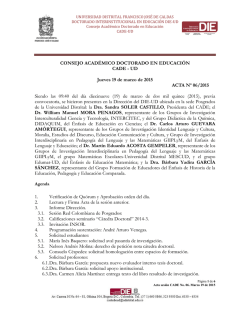 Cade 006 del 2015 - Doctorado Interinstitucional en Educaci&oacute;n