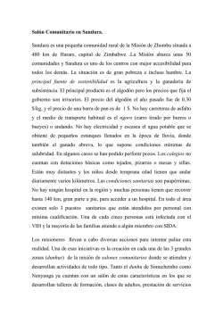 proyectos de cooperaci&oacute;n en Zimbabwe