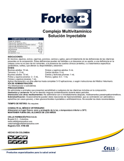 Complejo Multivitam&iacute;nico Soluci&oacute;n Inyectable