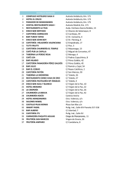 ESTABLECIMIENTOS 1 COMPLEJO HOTELERO SAGA II Autov&iacute;a