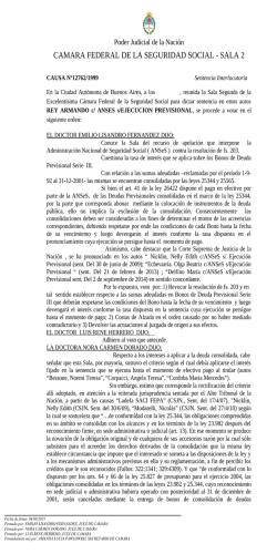 CAMARA FEDERAL DE LA SEGURIDAD SOCIAL