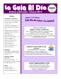 Cultura y Diversi&oacute;n - Febrero 2015