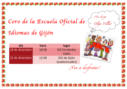 Coro de la Escuela Oficial de Idiomas de Gij&oacute;n