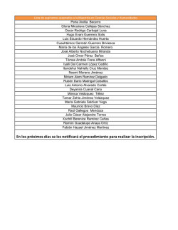 En los pr&oacute;ximos d&iacute;as se les notificar&aacute; el procedimiento para realizar