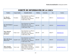 Nombre, domicilio oficial y direcci&oacute;n electr&oacute;nica, en su caso
