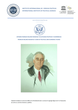 Franklin D. Roosevelt de estudios pol&iacute;ticos y econ&oacute;micos