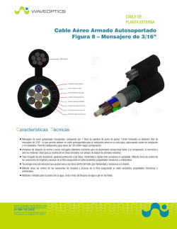 Cable A&eacute;reo Armado Autosoportado Figura 8 &ndash; Mensajero de 3/16&rdquo;