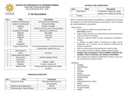 2&deg; de Secundaria