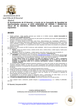 Ayuntamiento de la Leal Villa de El Escorial Madrid