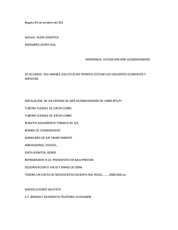 cotizacion instalacion aire servicio al cliente