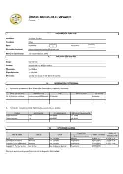 Vilma Martinez Castro Juzgado de Paz de San Matias