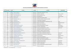 relacion de proveedores - junta municipal de pantoja