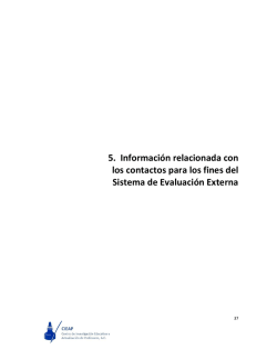 5. Informaci&oacute;n de contactos 15 09 03