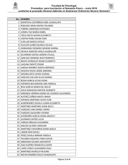 Noveno Semestre - Facultad de Psicolog&iacute;a